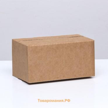 Коробка складная, бурая, 20×11.2×10 см