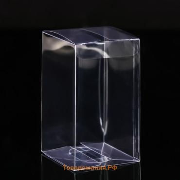 Складная прозрачная коробка из PVC, для упаковки подарков, 7×7×12 см
