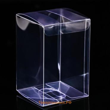 Складная прозрачная коробка из PVC, для упаковки подарков, 8×8×12 см