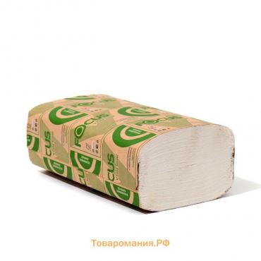 Бумажные полотенца V сложения Focus Eco, 1 слой, 200 л, 23х20,5